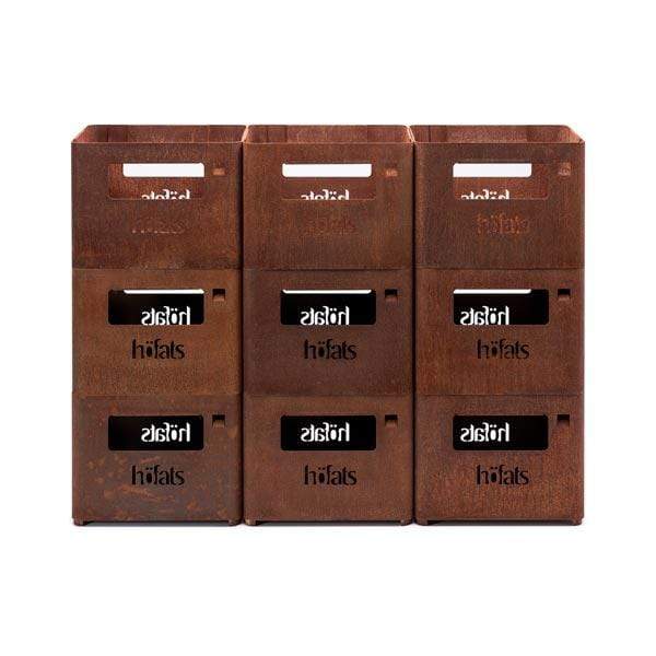Hofats BEER BOX Brasero rouille