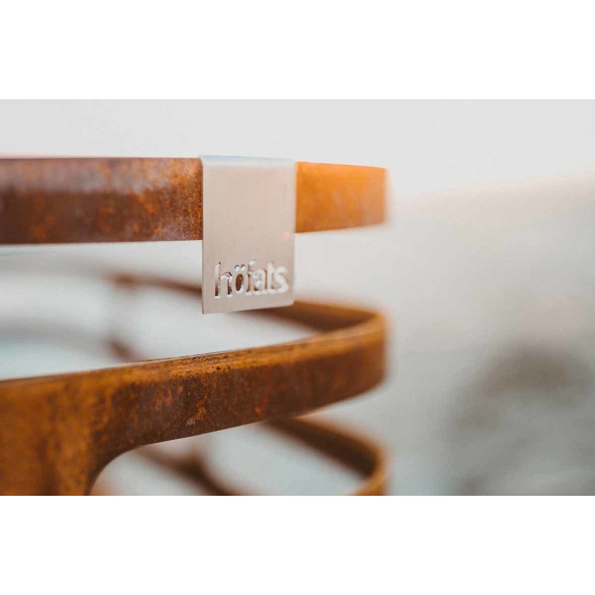 Hofats CUBE Brasero rouille