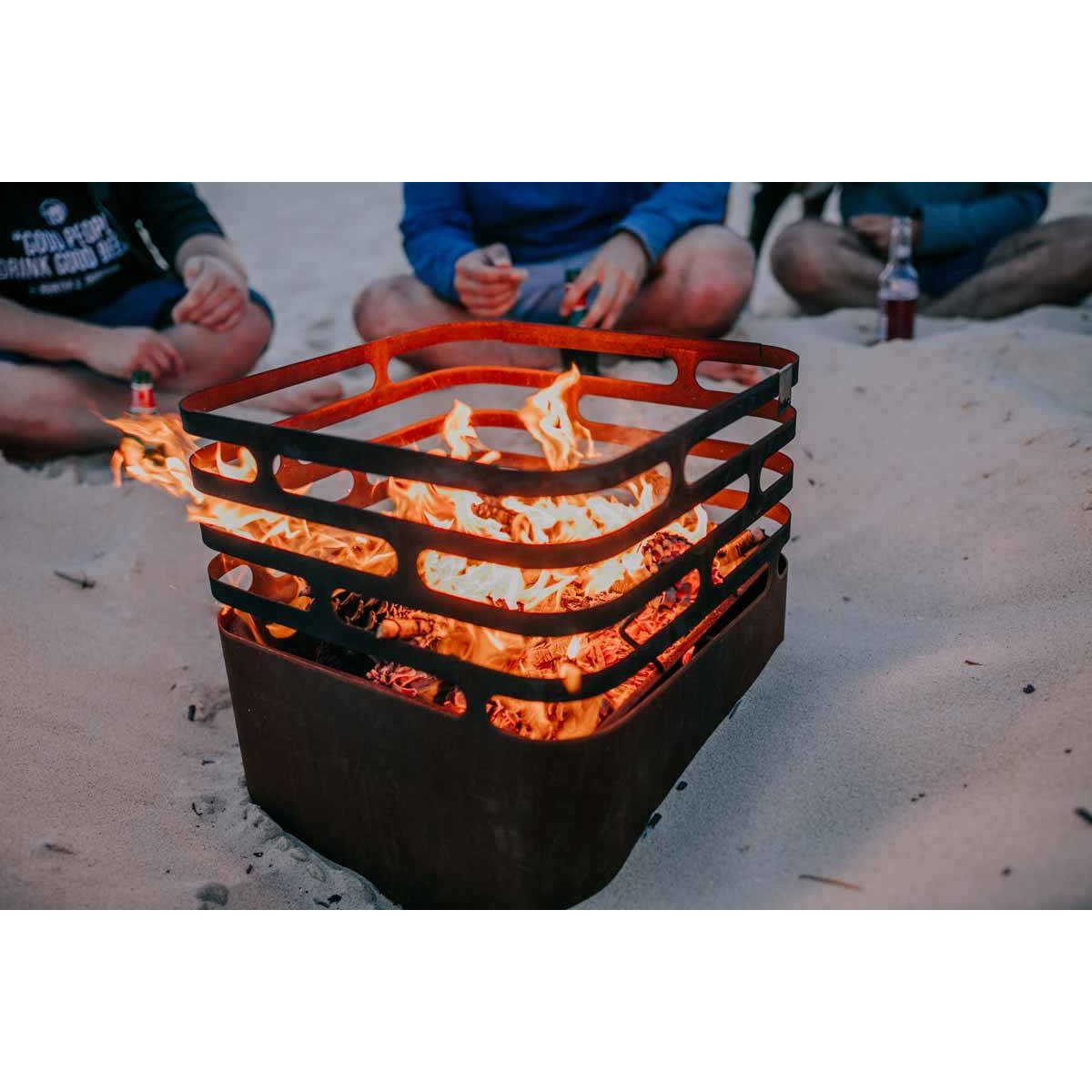 Hofats CUBE Brasero rouille